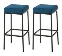 Lot de 2 tabourets de bar Montréal - Bleu