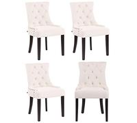 Lot de 4 chaise clp interieur non empilable non pliable en bois H. 92 cm beige Crème G
