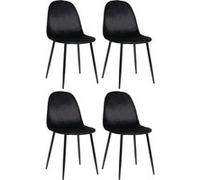 Lot de 4 Chaises velours Napier