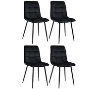 Lot de 4 chaises Tilde - Velours