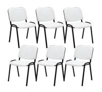 -CLP-Lot de 6 chaises Visiteur Ken en similicuir-Array