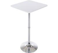 CLP Mange debout / Table haute carrée 60x60 cm , Blanc Blanc G