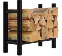 CLP Porte-bûches Medya en métal noir , 30x60x60 cm/rond Noir G
