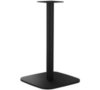 CLP Pičtement de Table en métal Noir, Pieds de Table Marudi en Acier Peint par poudrage, pour l'intérieur et l'extérieur, Couleur:Noir, Forme:carré