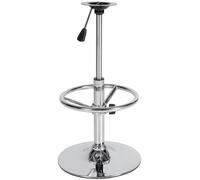 CLP Piètement de Tabouret de Bar avec Repose-Pieds I Piètement de Remplacement réglable en Hauteur pour chaises de Bar, Couleur:Chrome