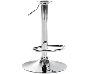 CLP Piètement XL pour Tabouret de Bar I Colonne de Tabouret de Bar Renforcée I 8 X 8 Ou 10 X 10 CM Espacement des Trous I DIY Tabouret de Bar Jusqu'à 150 Kg, Couleur:Chrome, Taille:8 x 8 cm
