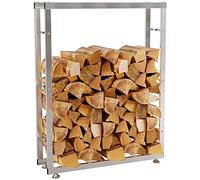 CLP Porte-bûches Keri en acier inoxydable , Acier inoxydable/25x80x125 cm