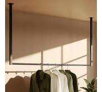 CLP Porte-manteau Fenton I Porte-manteau pour montage au plafond I Barre de penderie en métal I pour l'entrée, la garde-robe et la chambre ŕ coucher, Taille:120x80 cm