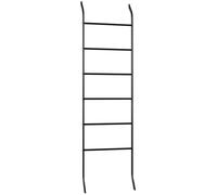 CLP Porte-Serviettes Elkin I Porte-Serviettes Debout sans percer I Echelle à Serviettes avec 6 Barres I en métal, Couleur:Noir