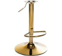 CLP Support De Remplacement en Métal pour Tabouret De Bar 8 x 8 cm I Colonne pour Tabouret Réglable Et Pivotant | Couleur Or