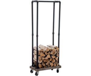 CLP Support pour bois de cheminée Forks,noir