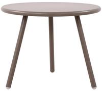 CLP Table Basse Berea I Table de Salon Ronde pour l'extérieur et l'intérieur I Table de Jardin résistante aux intempéries et aux UV I Table d'appoint pour l'extérieur, Couleur:Taupe