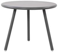 CLP Table Basse Berea I Table de Salon Ronde pour l'extérieur et l'intérieur I Table de Jardin résistante aux intempéries et aux UV I Table d'appoint pour l'extérieur, Couleur:Gris foncé