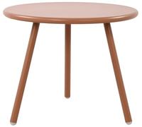 CLP Table Basse Berea I Table de Salon Ronde pour l'extérieur et l'intérieur I Table de Jardin résistante aux intempéries et aux UV I Table d'appoint pour l'extérieur, Couleur:Terracotta