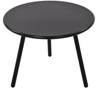 CLP Table Basse Minot I Table de Salon Ronde pour l'extérieur et l'intérieur I Table de Jardin résistante aux intempéries et aux UV, Couleur:Noir