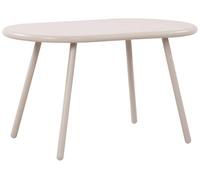 CLP Table Basse Velva I Table de Salon Ovale pour l'extérieur et l'intérieur I Table de Jardin résistante aux intempéries et aux UV, Couleur:Gris Clair