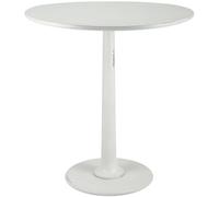 CLP Table d'appoint Morristown, Table en Bois Faite à la Main en Bois de Mindi, Table Basse Ronde et Massive pour Le Salon, Couleur:Blanc Antique