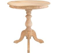 CLP Table d'appoint Ronde 70 cm de diamètre, Table Basse en Bois de Mindi avec Plateau de Table Rond, Table de Salon Wiva, Couleur:Nature