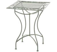 Table de Jardin en Fer Forgé ASINA 60 x 60 cm , Vert antique G
