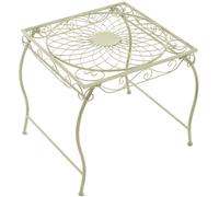 CLP Table de Jardin en Fer Zarina, Table d appoint Romantique Style Art Nouveau, pour Jardin, terrasse et Balcon, avec Patins de Protection | Couleur Vert Antique