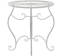 CLP Table de jardin ronde en fer forgé INDRA, faite à la main dans un style nostalgique, diamètre Ø 70 cm, 6 couleurs au choix72