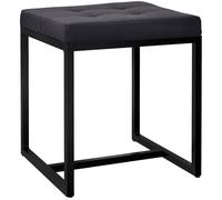 CLP Tabouret Barci I Tabouret Moderne | Tabouret rembourré de Haute qualité avec Structure en Fer Peinte en Noir par poudrage, Couleur:Noir, Matériel:Tissu