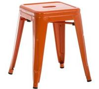 CLP Tabouret Armin I Tabouret métallique empilable et Facile d'entretien I Tabouret empilable pouvant Supporter jusqu'ŕ 200 kg, Couleur:Orange