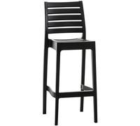 Tabouret de bar Ares en plastique - Noir