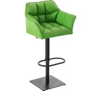 CLP Tabouret de bar Damaso similicuir réglable en hauteur et pivotant,rouge blanc