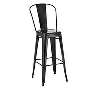 CLP Tabouret de bar Aiden , Noir Noir G