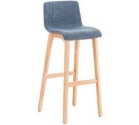 Tabouret de Bar HOOVER en Tissu - CLP - Chaise Haute de Bar Ergonomique - Bleu - Contemporain 101 cm
