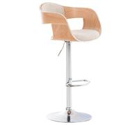 Tabouret de bar Kingston tissu - Naturel