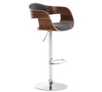 Tabouret de bar Kingston tissu - Noyer