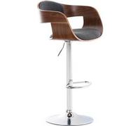 Tabouret de bar Kingston tissu - Noyer