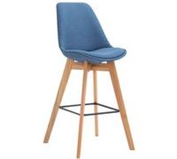 Tabouret de bar tissu - Bleu