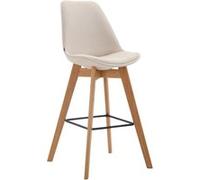 CLP Tabouret de Metz tissu blanc , Crème/Nature Crème G