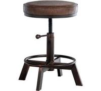CLP Tabouret Destin en Similicuir réglable et pivotant , Bronze Marron G