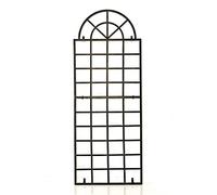 CLP Treillis Viva avec Cadre I Treillis A Montage Murale en Fer I Treillis pour Plantes Grimpantes I Arche A Rosiers I Montage Facile, Couleur:Bronze
