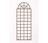 CLP Treillis Viva avec Cadre I Treillis A Montage Murale en Fer I Treillis pour Plantes Grimpantes I Arche A Rosiers I Montage Facile, Couleur:Marron Antique