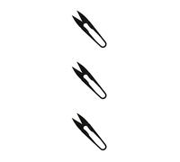 CLSSLVVBN 3 Ensemble de Sécateur de Poche en Acier au Carbone Accessoires pour la Maison Ciseaux à bonsaï Éliminateur de Feuilles Petits légumes en Forme de U Mini Tondeuse, N°1 3Ensemble