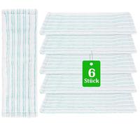 CLTPY Lot de 6 housses de serpillère pour Leifheit Profi XL Micro Duo / Profi XL Cotton Plus - Housse de rechange efficace en microfibre pour tous les sols