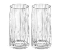 Club n°8 verre haut 300 ml polycarbonate Koziol set de 2