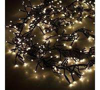 Cluster - guirlande lumineuse 5,5m 768 lumières LED blanc chaud extra, 8 effets de lumière, intérieur et extérieur