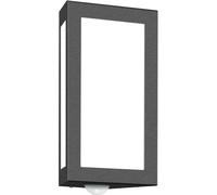 CMD 91/BM Applique murale d'extérieur en acier inoxydable anthracite IP44 E27 avec détecteur de mouvement