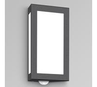 CMD 91/BM Applique murale d'extérieur en acier inoxydable anthracite IP44 E27 avec détecteur de mouvement