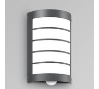 CMD 16/1/BM Applique murale en acier inoxydable anthracite IP44 E27 avec détecteur de mouvement