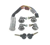 CMJAHU Cylindre de serrure de porte gauche droite avec 2 clés, adapté for C-i-t-r-o-ë-n BERLINGO XSARA PICASSO et P-e-u-g-e-o-t PARTNER 9170G3 252522(5PCS SET)