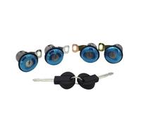CMJAHU Cylindre de serrure de porte gauche droite avec 2 clés, adapté for C-i-t-r-o-ë-n BERLINGO XSARA PICASSO et P-e-u-g-e-o-t PARTNER 9170G3 252522(2 LEFT 2 RIGHT DOOR)