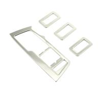 CMJAHU Ensemble d'accessoires en acier inoxydable for V-W T-I-G-U-A-N L 2017 - 2020, 4 pièces, garniture d'accoudoir de porte intérieure, bouton de levage de fenêtre, couvercle de commutateur(Silver)