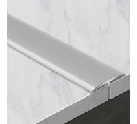 CMJYMX Bande De Séparation De Sol Stratifié, Barre De Transition De Plancher en Aluminium T, Profil Transition Barre De Seuil pour Les Types De Sols(Silver,2.4cm/0.94in)